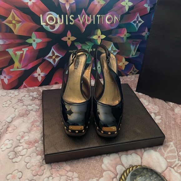 Miu miu wood 🪵 leather battle shoes - Picture 1 of 9